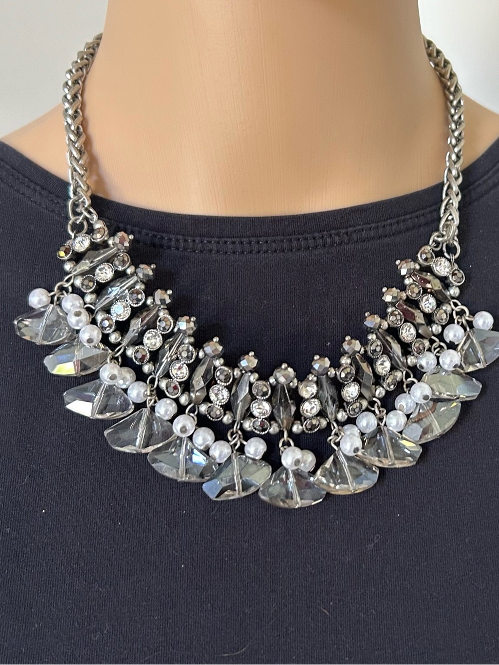 Silver Pearl Necklace